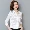 Xuân 2019 mới giản dị áo sơ mi trắng nữ satin chuyên nghiệp Áo sơ mi nữ OL ve áo lụa dài tay nữ - Áo sơ mi dài tay
