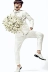 Phiên bản tiếng Hàn mới của sân khấu đám cưới chú rể mặc váy trắng tổ chức quần áo nam Slim Studios phù hợp với gió Anh - Suit phù hợp áo nam đẹp Suit phù hợp