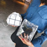 Небольшая сумка, сумка через плечо, трендовая пластиковая сумка на одно плечо, цепь на цепочке, 2020