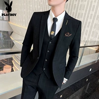 Черный комплект, рубашка, галстук, 3 предмета