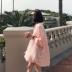 [BP] Hàn Quốc chic hàng ngày đơn giản mô hình cơ bản giản dị đường phố hoang dã kem chống nắng bạn trai gió dài tay áo các kiểu áo sơ mi sọc nữ đẹp Áo sơ mi dài tay