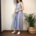 [BP] Hàn Quốc chic kỳ nghỉ hè phong cách retro không bị khóa thiết kế cao eo slim strap dress chân váy công sở váy đầm