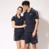 New bông nam giới và phụ nữ bóng chuyền quần áo phù hợp với cặp vợ chồng chính hãng thoáng khí và nhanh chóng làm khô ngắn tay quần vợt cạnh tranh thể thao