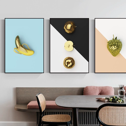 Декоративная роспись ресторана, современная минималистская фоновая роспись стен столовой, подвесная картина магазина свежих фруктов, теплая фреска обеденного стола в гостиной