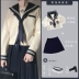Sakura gia đình gốc đồng phục JK sinh viên một chất rắn màu váy phù hợp với jk] [thủy thủ phù hợp với chiếc váy dài tay giữa nữ