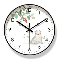 Yipura 6681 Dangzhong милая кошачья гостиная часы, домашние часы, тихие висящие часы, тихие обширные часы кварцец
