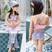 Quần áo trẻ em gái mới cánh áo tắm Trẻ em áo tắm trẻ em bơi mùa xuân tắm nóng - Đồ bơi trẻ em