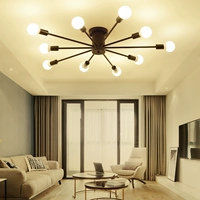 Современный скандинавский креативный потолочный светильник для гостиной, светодиодная лампа для спальни, в американском стиле