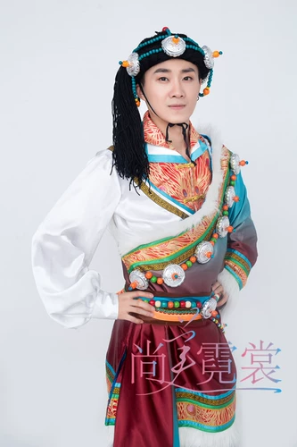 Аренда тибетская танцевальная одежда мужская тибетская рукава для взрослых