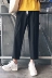 Văn học nam nữ mua sắm quần tây quần âu mùa hè lỏng lẻo phiên bản Hàn Quốc xu hướng quần chín thẳng bảy điểm quần harem 3/4 Jeans