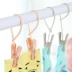 Nhà dày quần áo chống gió giá quần áo nhựa đa năng clip trẻ em vớ giá phơi quần áo trẻ em giặt khô clip - Hệ thống giá giặt