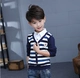 Mùa xuân và mùa thu 2019 Trẻ em mặc áo thun đáy cổ áo dài tay Cotton giả 2 mảnh Big Boy Tops - Áo thun