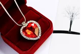 Детское бриллиантовое ожерелье из кварца, аксессуар для принцессы, ювелирное украшение, свитер, с драгоценным камнем, «Холодное сердце»