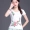 Trung quốc phong cách áo sơ mi nữ mùa hè mới gió quốc gia thêu ngắn tay t-shirt nữ thêu Slim kích thước lớn đáy áo áo phông nữ cao cấp