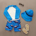 Sản phẩm mới trẻ em đồ bơi trai đẹp trai cá mập chia trong các trẻ em lớn kem chống nắng bảo vệ UV đồ bơi thủy triều Đồ bơi trẻ em