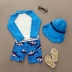 Sản phẩm mới trẻ em đồ bơi trai đẹp trai cá mập chia trong các trẻ em lớn kem chống nắng bảo vệ UV đồ bơi thủy triều
