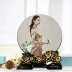 Tấm vuông Retro trang trí trang phục cưới Ảnh Trung Quốc Gió cổ Khung ảnh Đôi bên 10 12 inch Đặt bàn tùy chỉnh - Trang trí nội thất Trang trí nội thất