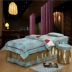 Cao cấp massage vẻ đẹp giường bộ đồ giường massage sang trọng chenille vẻ đẹp trải giường bốn mảnh bán buôn phổ