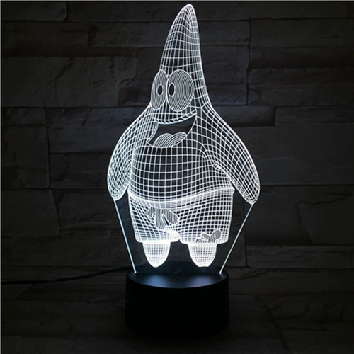Школа по внешней торговле красочные ночные светильники Visual 3d Light Creative Desktop Light Led Yayi Funtern