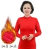Một nửa cổ áo mẹ cao đồ lót nhiệt dày cộng với nhung lỏng lẻo một mảnh cotton trung niên nữ đáy áo đỏ áo giữ nhiệt uniqlo Áo ấm