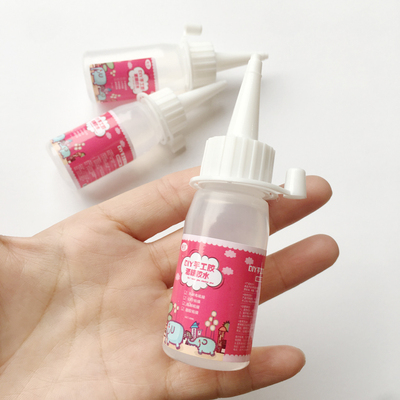 taobao agent 3 bottles, 30ml alcohol glue without weaving hemp rope buttons, painting, children DIY DIY Paulon handmade transparent soft glue