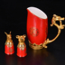 12 Zodiac Animal Head Bộ rượu vang Bộ ly rượu vang trắng Cup Cup Cup Trung Quốc - Rượu vang kệ rượu vang để bàn Rượu vang