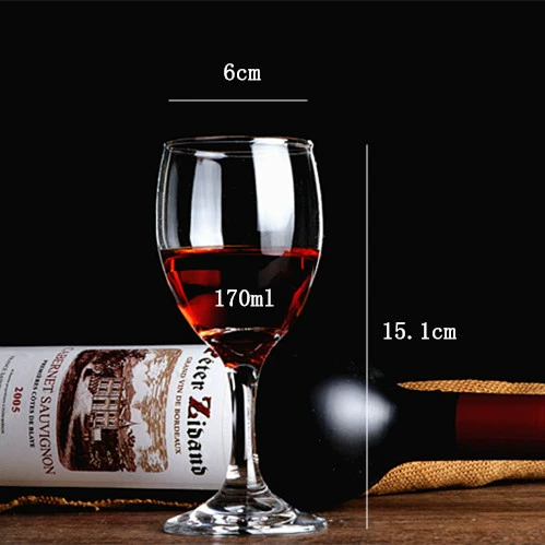 Стеклянный кубок ресторана Bar Cup Cup European -Style Толстый размер бокалов белое вино красное вино бокал 6