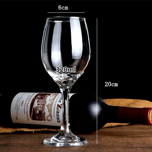 Стеклянный кубок ресторана Bar Cup Cup European -Style Толстый размер бокалов белое вино красное вино бокал 6