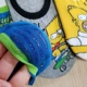 Hàn Quốc nhập khẩu tất nữ thuyền Dongdaemun anime hoạt hình Simpson nông miệng silicone chống vớ cotton mỏng vớ ngắn - Vớ mắt cá chân