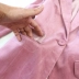 Phụ nữ size lớn 2019 thu đông mới Bộ đồ dài màu hồng + quần cạp cao cạp cao - Bộ đồ Bộ đồ