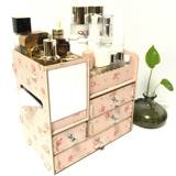 Коробка для хранения для принцессы, настольное зеркало, многослойное деревянное ювелирное украшение