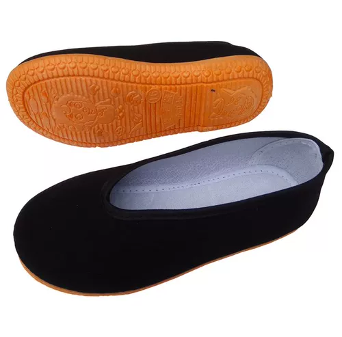 Старая пекинская танцевальная обувь танцевальная обувь черная ткань обувь детская обувь для обуви круглой рот мягкая подошва костюм танг красная армия