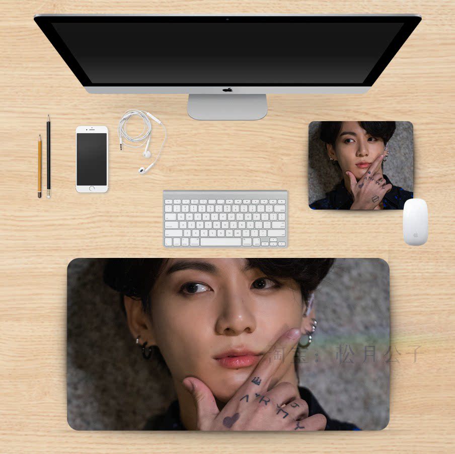 BTS Bulletproof Youth Tuan Tian Yiguo Shop Cushion Mouse Guts Super Large Desk Case Custom Customized Keyboard Jungkook