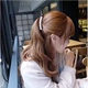 Thời trang hàn quốc kẹp tóc phụ kiện tóc Hàn Quốc phiên bản của hollow rhinestone bow chuối clip dọc thư mục thẻ dọc ponytail clip