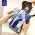 Du lịch mới tài liệu lưu trữ túi hộ chiếu giữ tài khoản này hình học hình học ngụy trang gói thẻ hóa đơn đa chức năng lưu trữ túi ví đựng giấy tờ cá nhân Túi thông tin xác thực