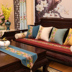 Trung quốc bông và vải lanh đệm cổ điển La Hán giường gỗ gụ đồ nội thất sofa đệm đệm đệm gỗ rắn miếng bọt biển đệm đặt tùy chỉnh Ghế đệm / đệm Sofa