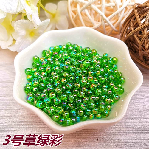 Украшение-шарик, бусины, браслет из бисера ручной работы, аксессуар для волос, 4mm