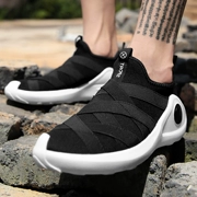 Mới bay dệt sneakers bóng rổ văn hóa giày đen samurai một chân giày nam giày lười đặt chân giày thường giày chạy