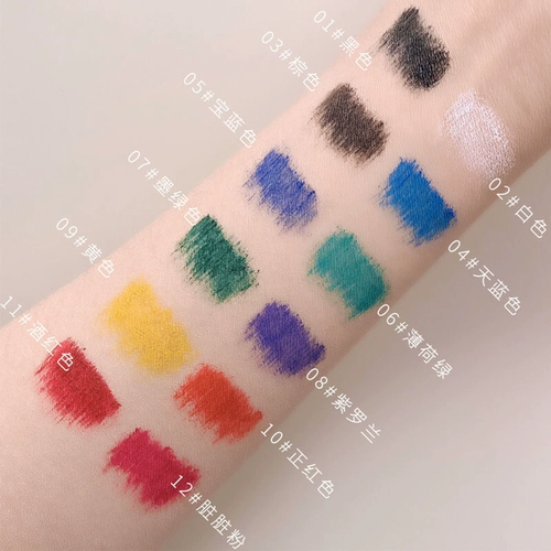 Белая рождественская водостойкая тушь, косплей, со снежинками