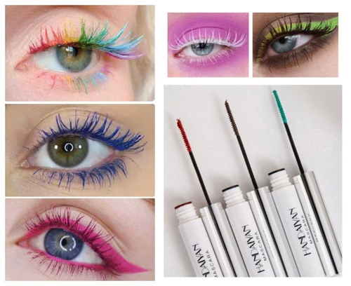 Белая рождественская водостойкая тушь, косплей, со снежинками