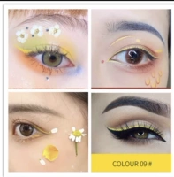 Ярко -желтая подводка для глаз 09