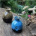 Phong cách Nhật Bản làm bằng tay bình hoa nhỏ chèn gốm đơn giản đồ gốm sứ sáng tạo văn hóa nước màu xanh lá cây đặc biệt để bàn - Vase / Bồn hoa & Kệ Vase / Bồn hoa & Kệ