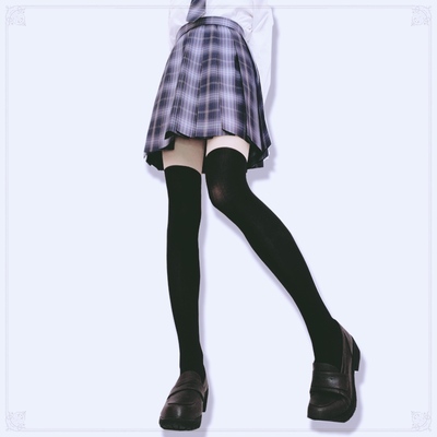 taobao agent Student pleated skirt, base socks, Lolita style, cosplay