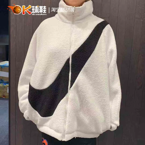 Nike Big Swoosh Women's Big Hook Double-Suphed Buffeed Jacket Jacket Ci8938-010-897