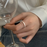 Украшение-шарик, безразмерное расширенное кольцо, серебро 925 пробы, легкий роскошный стиль, изысканный стиль, на указательный палец