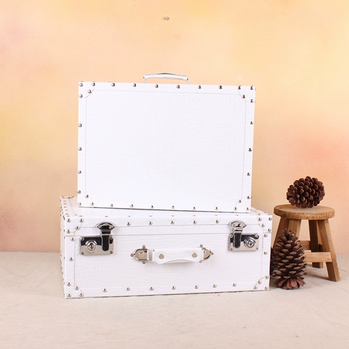 Ретро портативный стенд, белый реквизит для фотографии, черный чемодан для путешествий, простой и элегантный дизайн