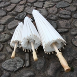 Живопись пустой бумажный зонтик DIY Ручная картина зонтик бело -масля