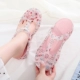 Crocs ins nữ triều dép mặc ngoài sinh viên Hàn Quốc nặng có đáy chống trượt dép nhựa dễ thương với đôi dép phẳng