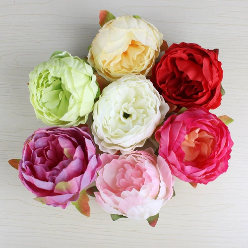 Симуляция пион цветок головы свадебные шелк цветок