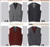2017 mùa xuân và mùa thu mùa đông quần áo trung niên len vest cardigan nam cha nạp vest len ​​đan vest vest nam kích thước lớn Dệt kim Vest